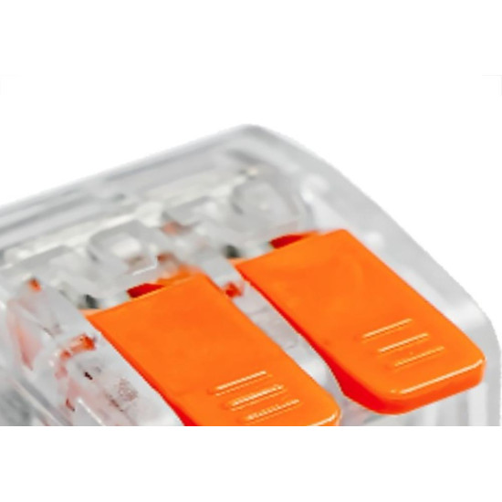 Conector Frontec Emenda 2 Polos - 6Mm - 41A. Pacote Com 50 Pecas - F41612/50 Conector Frontec Emenda 2 Polos - 6Mm - 41A. Pacote Com 50 Pecas - F41612/50