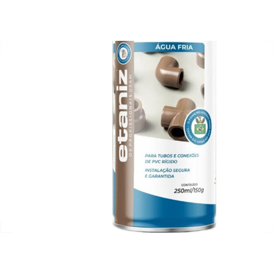 Cola Para Tubos E Conexoes Pvc Spray Etaniz 150Gr. Cola Para Tubos E Conexoes Pvc Spray Etaniz 150Gr.