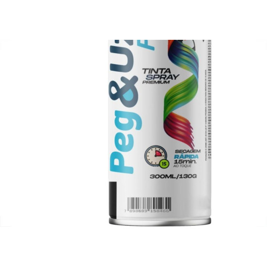 Spray Peg E Uze Fast Uso Geral Branco Brilhante 300Ml/130G.