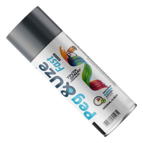 Spray Peg E Uze Fast Uso Geral Cinza Escuro 300Ml/130G.