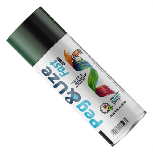 Spray Peg E Uze Fast Uso Geral Verde Escuro 300Ml/130G.
