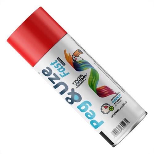 Spray Peg E Uze Fast Uso Geral Vermelho 300Ml/130G.