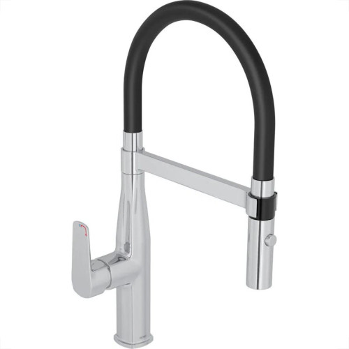 Torneira Bica Movel Pia Mesa Metal Deca Cozinha Monocomando Level Motion Cromada/Preta -2274.C.Preto Torneira Bica Movel Pia Mesa Metal Deca Cozinha Monocomando Level Motion Cromada/Preta -2274.C.Preto