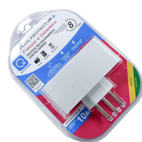 Kit C/2 - Plug Protetor De Tensao Mais - Geladeira/Freeze...