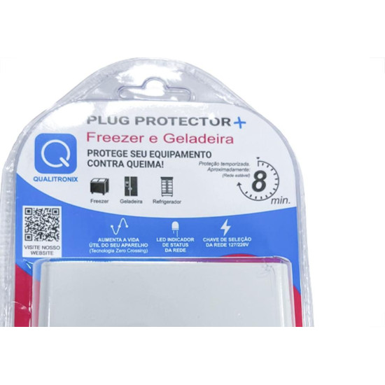 Kit C/2 - Plug Protetor De Tensao Mais - Geladeira/Freeze...