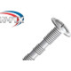 Parafuso Para Puxador Newfix Segmentado Flangeado Zincado 4X50 - 3925201 - Kit C/2 Cartelas Parafuso Para Puxador Newfix Segmentado Flangeado Zincado 4X50 - 3925201 - Kit C/2 Cartelas
