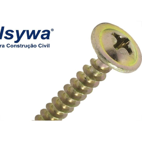 Parafuso Chipboard Philips Cabeca Flangeada Walsywa 4,5X35Mm - 363611 - Kit C/5 Cartelas Parafuso Chipboard Philips Cabeca Flangeada Walsywa 4,5X35Mm - 363611 - Kit C/5 Cartelas