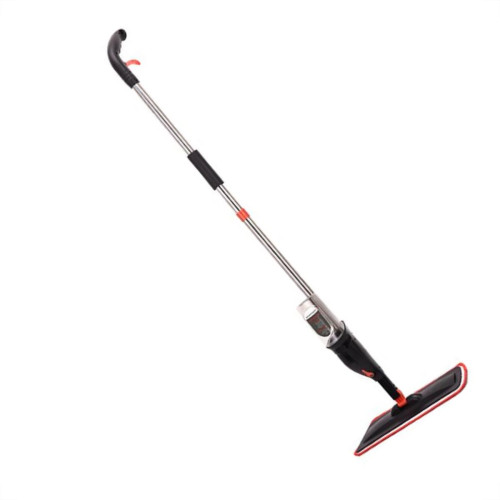 Mop Spray Powermaid Refil Microfibra Base Flexivel 360º Cabo Iox 129Cm Com Reservatorio 380Ml - Vermelho/Cinza