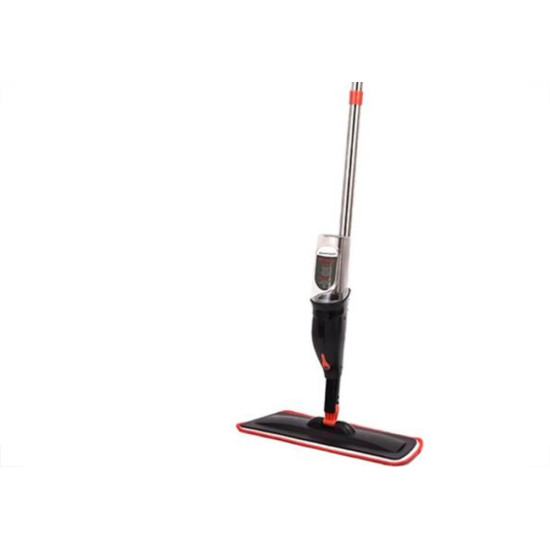 Mop Spray Powermaid Refil Microfibra Base Flexivel 360º Cabo Iox 129Cm Com Reservatorio 380Ml - Vermelho/Cinza