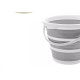 Balde Retratil Powermaid Branco/Cinza 10L Balde Retratil Powermaid Branco/Cinza 10L