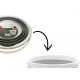Balde Retratil Powermaid Branco/Cinza 10L Balde Retratil Powermaid Branco/Cinza 10L