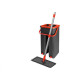 Mop Powermaid Lava E Seca Balde Vertical Refil Microfibra Cabo Aco Inox 125Cm - Vermelho/Cinza Mop Powermaid Lava E Seca Balde Vertical Refil Microfibra Cabo Aco Inox 125Cm - Vermelho/Cinza