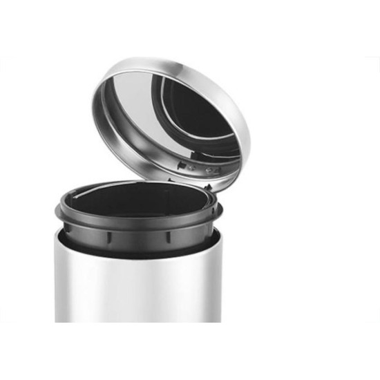 Lixeira Inox Com Pedal Redonda Powermaid 3 Litros Lixeira Inox Com Pedal Redonda Powermaid 3 Litros