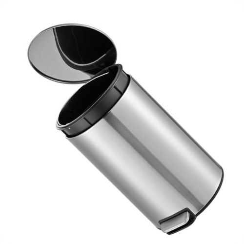 Lixeira Inox Com Pedal Slim Powermaid 5 Litros