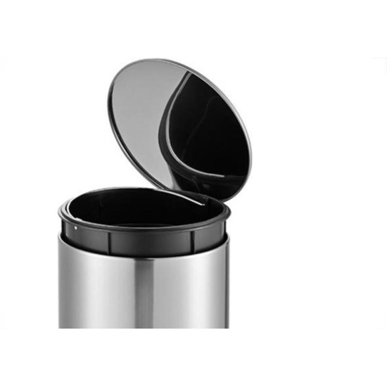 Lixeira Inox Com Pedal Slim Powermaid 5 Litros