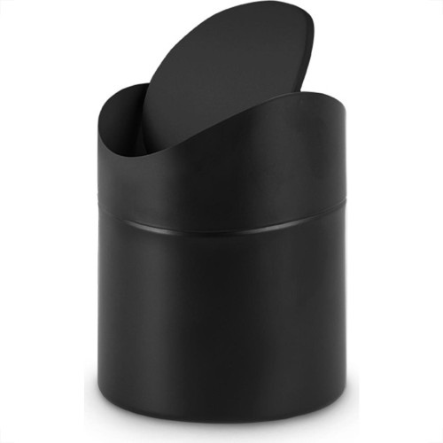 Lixeira De Bancada Powermaid Matte Preta Lixeira De Bancada Powermaid Matte Preta