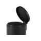 Lixeira Com Pedal Redonda Powermaid Matte 5 Litros Preta Lixeira Com Pedal Redonda Powermaid Matte 5 Litros Preta