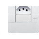 Conjunto Dicompel Ritz 1 Tomada Horizontal 2P+T. 20A. Branco - Rzb-2000/30 Conjunto Dicompel Ritz 1 Tomada Horizontal 2P+T. 20A. Branco - Rzb-2000/30