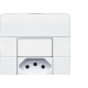 Conjunto Dicompel Ritz 1 Tomada Horizontal 2P+T. 20A. Branco - Rzb-2000/30 Conjunto Dicompel Ritz 1 Tomada Horizontal 2P+T. 20A. Branco - Rzb-2000/30