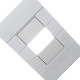 Placa Conjunto Dicompel Ritz Branca 4X2 - 1 Modulo Horizontal + Suporte - Rzb-2300/37 Placa Conjunto Dicompel Ritz Branca 4X2 - 1 Modulo Horizontal + Suporte - Rzb-2300/37