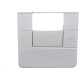 Placa Conjunto Dicompel Ritz Branca 4X2 - 1 Modulo Horizontal + Suporte - Rzb-2300/37 Placa Conjunto Dicompel Ritz Branca 4X2 - 1 Modulo Horizontal + Suporte - Rzb-2300/37