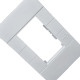 Placa Conjunto Dicompel Ritz Branca 4X2 - 3 Modulos Horizontais + Suporte - Rzb-2300/35 Placa Conjunto Dicompel Ritz Branca 4X2 - 3 Modulos Horizontais + Suporte - Rzb-2300/35
