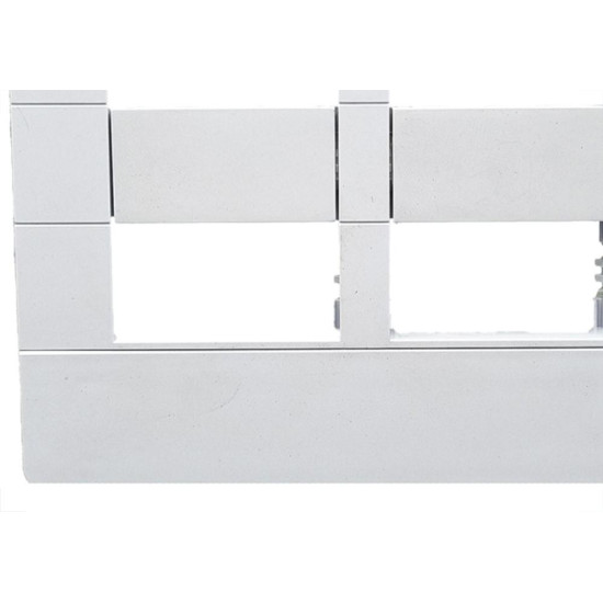 Placa Conjunto Dicompel Ritz Branca 4X4 - 4 Modulos Horizontais + Suporte - Rzb-2300/42 Placa Conjunto Dicompel Ritz Branca 4X4 - 4 Modulos Horizontais + Suporte - Rzb-2300/42