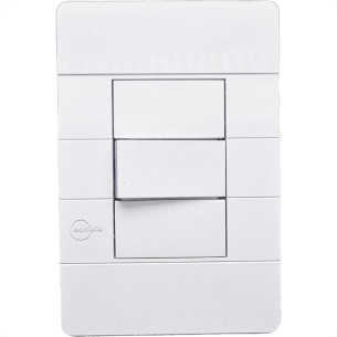 Conjunto Dicompel Ritz 1 Simples Horizontal Branco - Rzb-2000/2