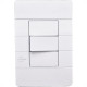 Conjunto Dicompel Ritz 1 Simples Horizontal Branco - Rzb-2000/2