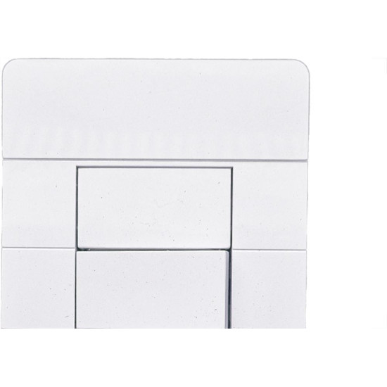Conjunto Dicompel Ritz 1 Simples Horizontal Branco - Rzb-2000/2