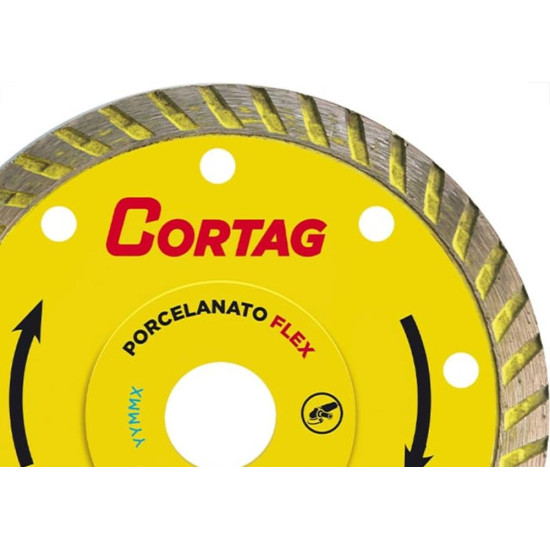 Disco Diamantado Cortag Porcelanato Turbo Flex 115Mm X 22,2Mm Para Esmerilhadeira - 61577 Disco Diamantado Cortag Porcelanato Turbo Flex 115Mm X 22,2Mm Para Esmerilhadeira - 61577
