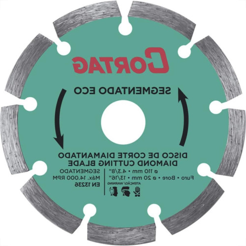 Disco Diamantado Cortag Eco 110Mm X 20Mm Segmentado - 61699 Disco Diamantado Cortag Eco 110Mm X 20Mm Segmentado - 61699