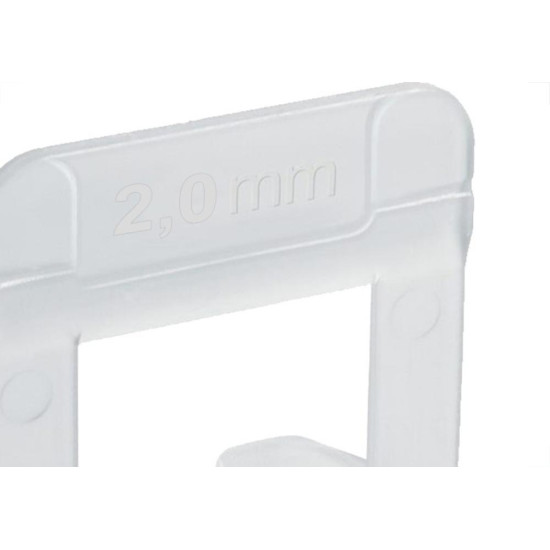 Espacador De Piso Cortag Nivelador Smart 2,0Mm Pacote Com 50 Pecas Espacador De Piso Cortag Nivelador Smart 2,0Mm Pacote Com 50 Pecas