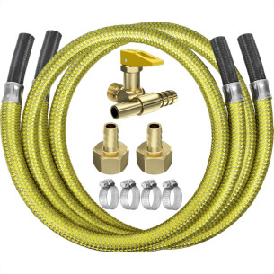 Kit De Instalacao Roco Para Fogao/Cooktop Com Registro Duplo + 2 Mangueira 1,0M - 2307/46