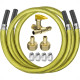 Kit De Instalacao Roco Para Fogao/Cooktop Com Registro Duplo + 2 Mangueira 1,0M - 2307/46
