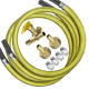 Kit De Instalacao Roco Para Fogao/Cooktop Com Registro Duplo + 2 Mangueira 1,0M - 2307/46