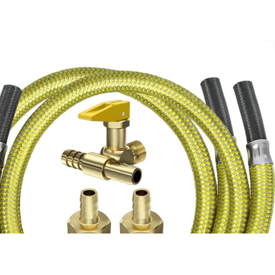 Kit De Instalacao Roco Para Fogao/Cooktop Com Registro Duplo + 2 Mangueira 1,0M - 2307/46