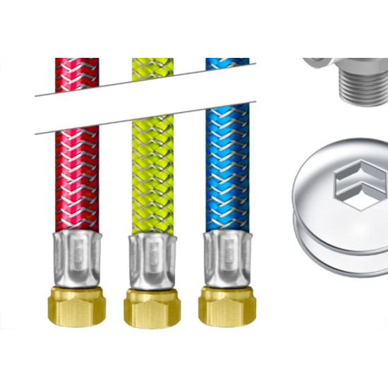 Kit Instalacao Roco Aquecedor A Gas 30Cm 1/2 - 3124-412