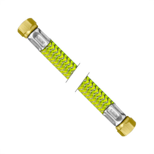 Mangueira Para Gas Malha Aco Roco 1/2'' Femea X 3/4'' Femea 30Cm Nbr14955