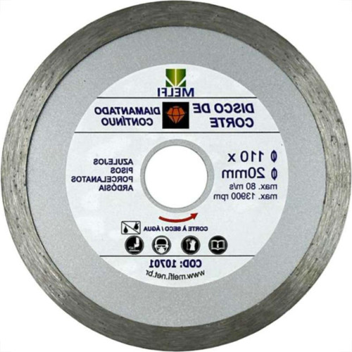 Disco Diamantado Melfi Continuo Porcelanato / Ceramica 110 X 20Mm - 10701 Disco Diamantado Melfi Continuo Porcelanato / Ceramica 110 X 20Mm - 10701