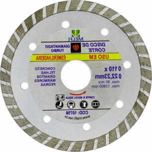 Disco Diamantado Melfi Turbo 110Mm X 22,23Mm - 10756