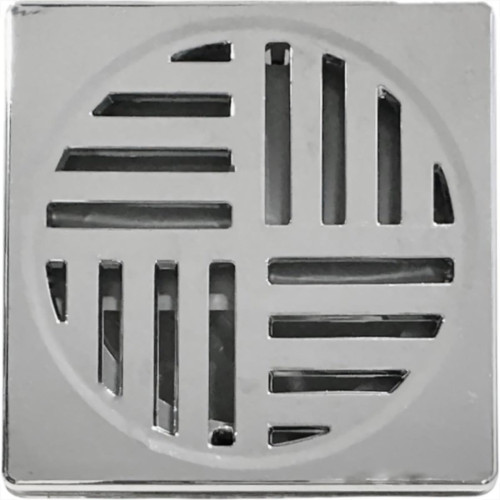 Grelha Plastica Quadrada Cromada Com Fecho Automatico Estrela 10X10Cm - 2295 Grelha Plastica Quadrada Cromada Com Fecho Automatico Estrela 10X10Cm - 2295
