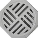 Grelha Plastica Quadrada Cromada Com Fecho Automatico Estrela 10X10Cm - 2295 Grelha Plastica Quadrada Cromada Com Fecho Automatico Estrela 10X10Cm - 2295