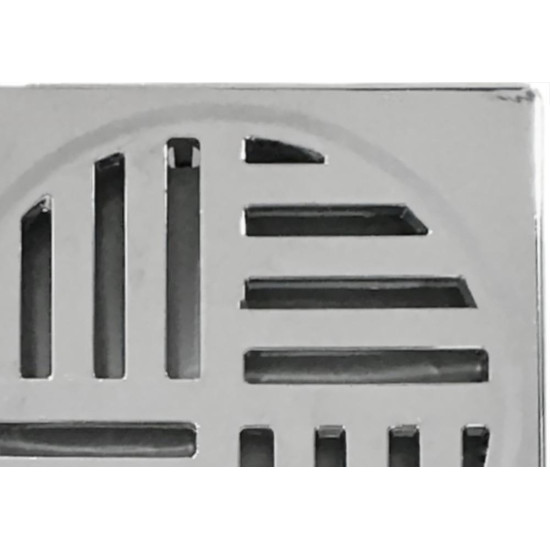 Grelha Plastica Quadrada Cromada Com Fecho Automatico Estrela 10X10Cm - 2295 Grelha Plastica Quadrada Cromada Com Fecho Automatico Estrela 10X10Cm - 2295