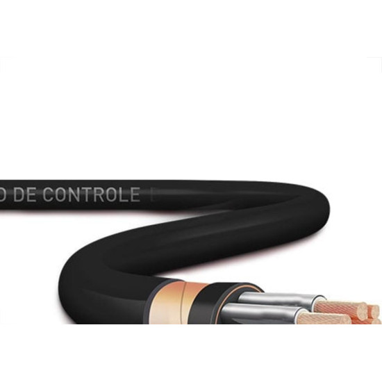 Cabo Controle Sil 5 X 2,5Mm 1Kv Sem Blindagem Preto Por Metro