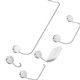 Acessorio Wc Deca Net Kit Com 5 Pecas Cromado - 2000.C01