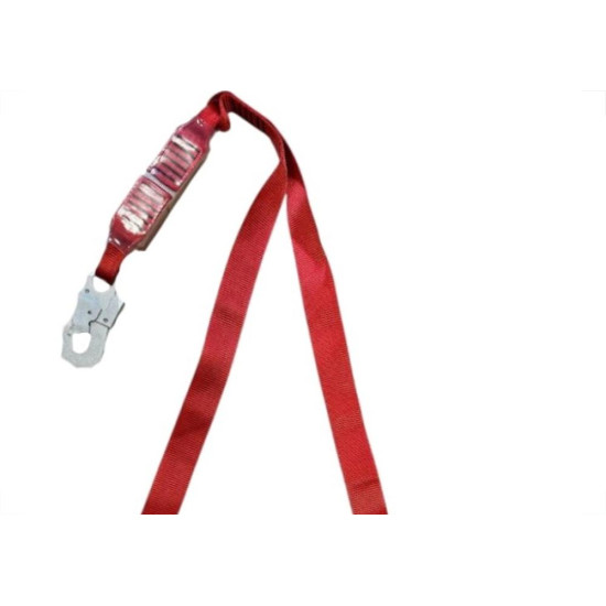 Talabarte ''Y'' Ultra Safe - Rosso Corax Com Mosquetao + Absorvedor De Energia 1,30M