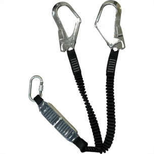 Talabarte ''Y'' Ultra Safe Expand - Rosso Com Mosquetao + Absorvedor De Energia 1,50M