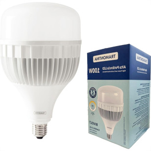 Lampada Led Alta Potencia Tramontina 100W. 9.000Lm Bivolt 6500K. - E-27 / E-40 - 58025074