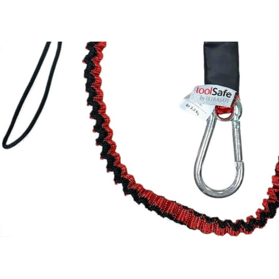 Cabo Elastico De Seguranca 1,20M Com Mosquetao Corax Para Ferramentas - Ts-Te2M-20